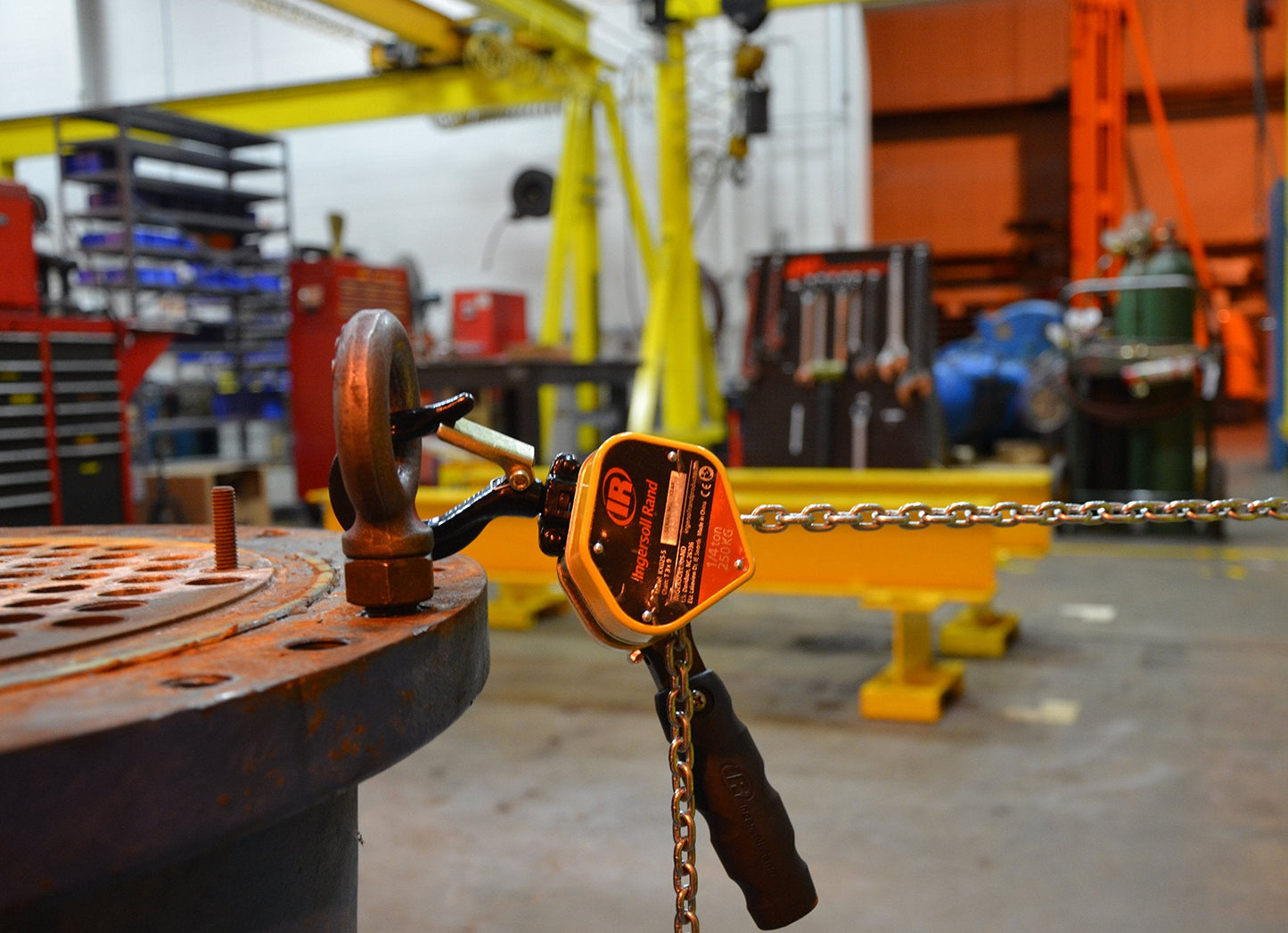 Ingersoll Rand KX050-10 Kinetic Sidekick 1/2 Ton Mini Lever Hoist with 10' of Chain, Yellow