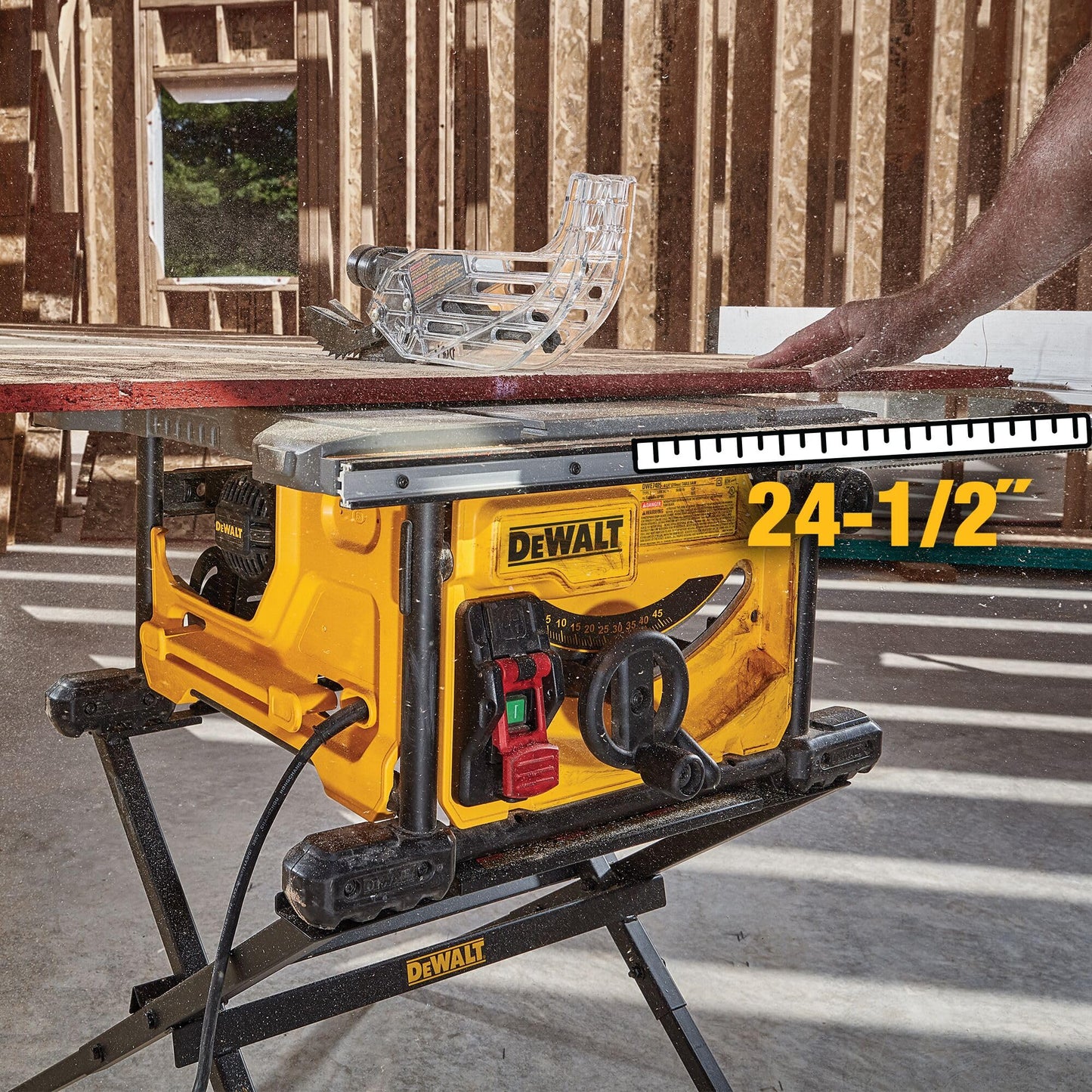 DEWALT 15 Amp 8-1/4 in. Compact Portable Jobsite Table Saw (DWE7485)