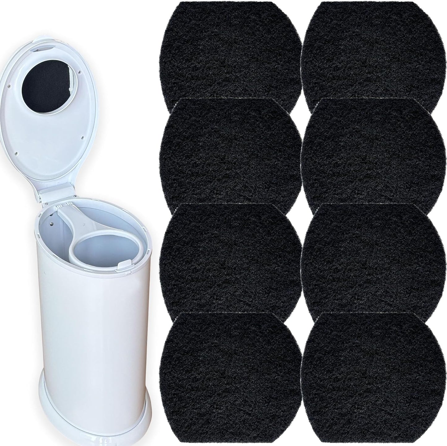 Ubbi Odor Removing Refills - 8 Pack Carbon Filter for Diaper Pail | Fresh Home Solution