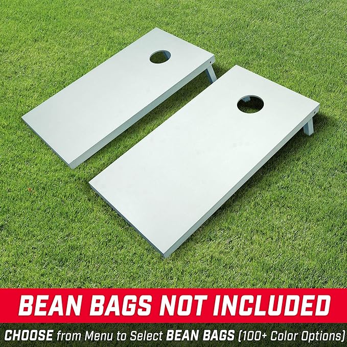 GoSports 4 ft x 2 ft Regulation Size Wooden Cornhole Boards Set - Includes Carrying Case and Over 100 Optional Bean Bag Colors