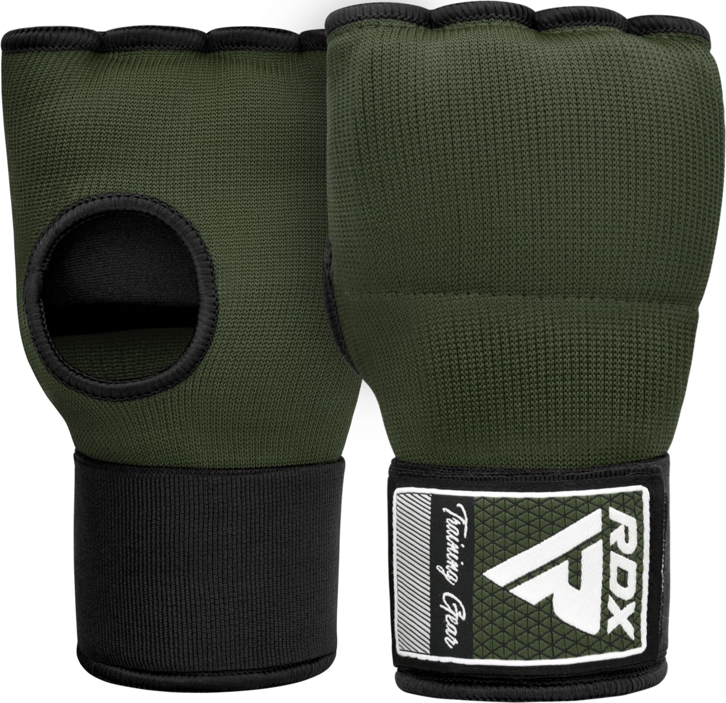 RDX Gel Boxing Hand Wraps Inner Gloves Men Women, Quick 100cm Long Wrist Straps, Elasticated Padded Fist Under Mitts Protection, Muay Thai MMA Kickboxing Martial Arts