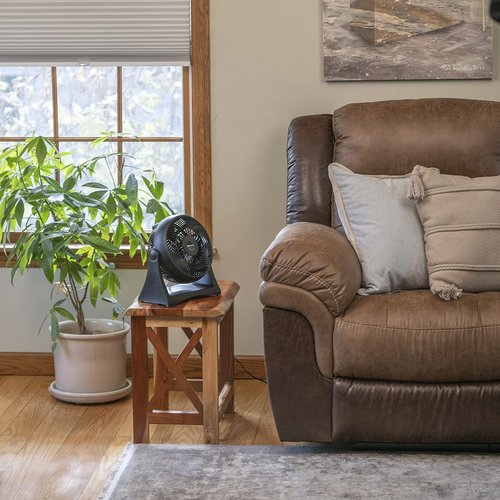 Comfort Zone 8-Inch Table Fan - 3-Speed Wall Mountable Personal Fan with 180° Tilt for Home & Office