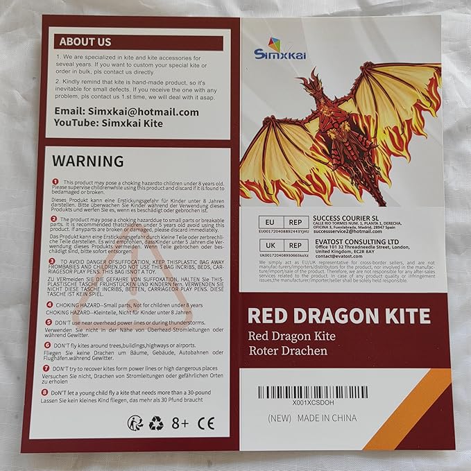Dragon Kite for Adults, Kids Kite, Kite boy,Beach Kite, Large Kite,Kites for Kids Ages 8 12 Easy to Fly, Kite for Beginners