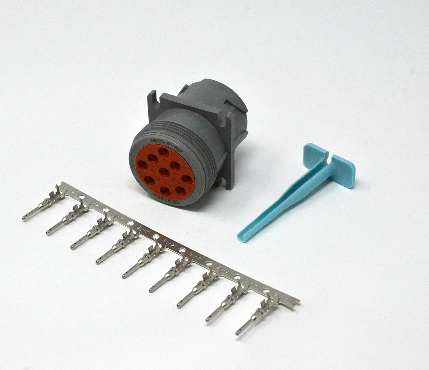 Deutsch HDP10 9-pin 14-16 Male Diagnostic Connector kit, AWG Stamped Contacts (Made in USA)