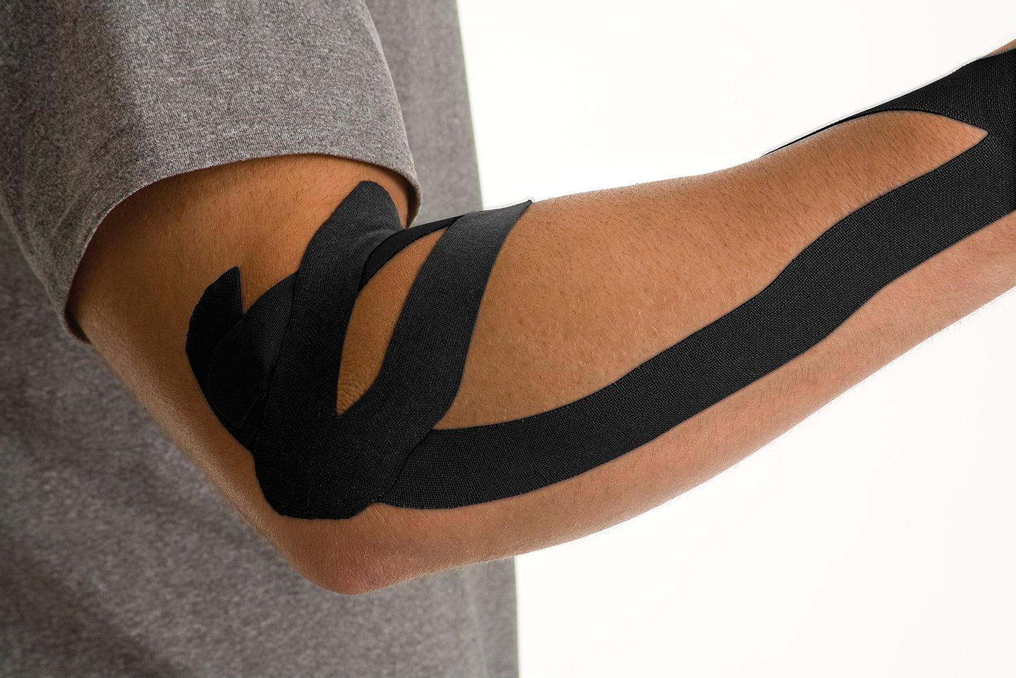 MUELLER Sports Medicine Kinesiology Tape, Quality Therapeutic Athletic Tape, Continuous Roll, Latex Free, 2" x 16.4 Feet, Black