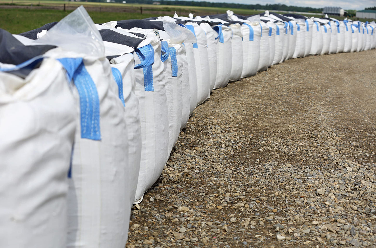 DURASACK Heavy Duty Builder's Bulk Bags 200-Gallon White Woven Polypropylene Contractor Trash Bags for Demo and Construction, Holds up to 2200 lbs, Open Top