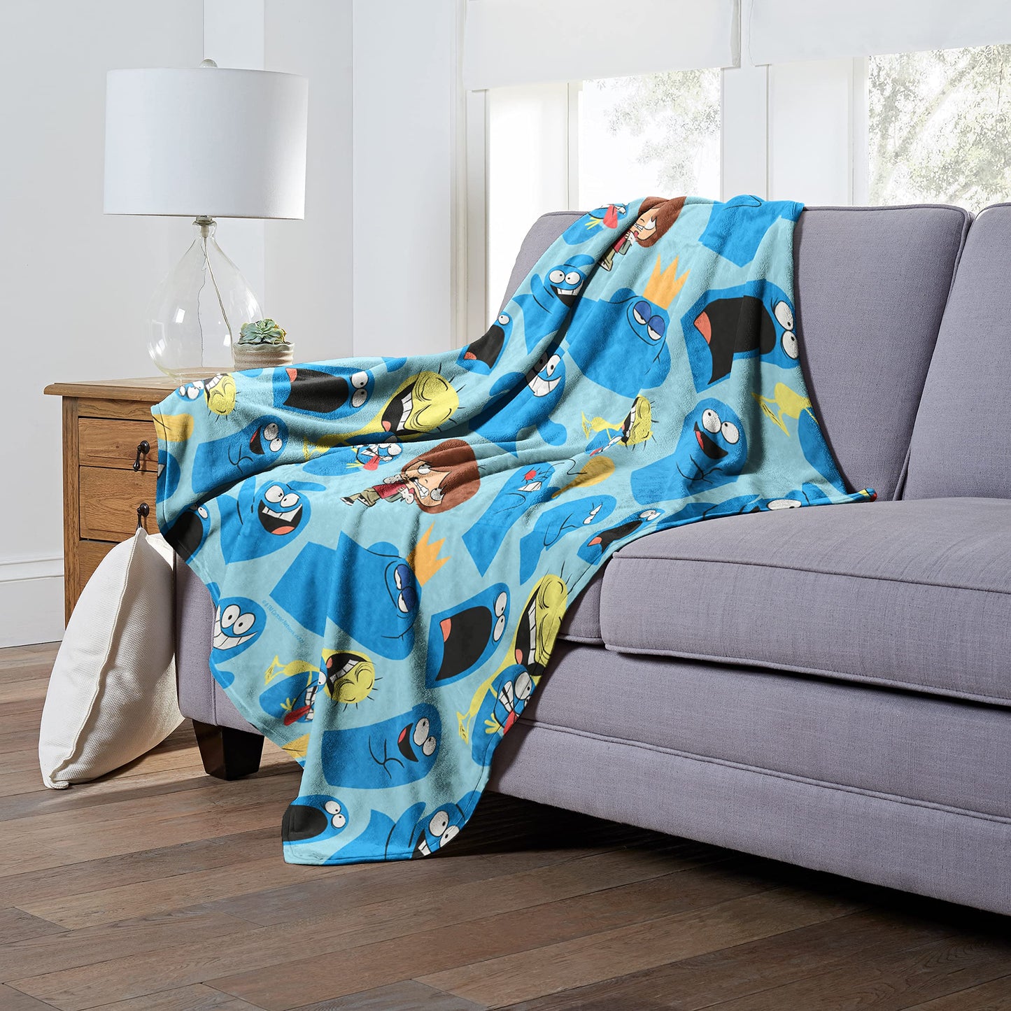 Northwest Cartoon Network - Foster's Home for Imaginary Friends Silk Touch Throw Blanket, 50" x 60", Best of Bloo