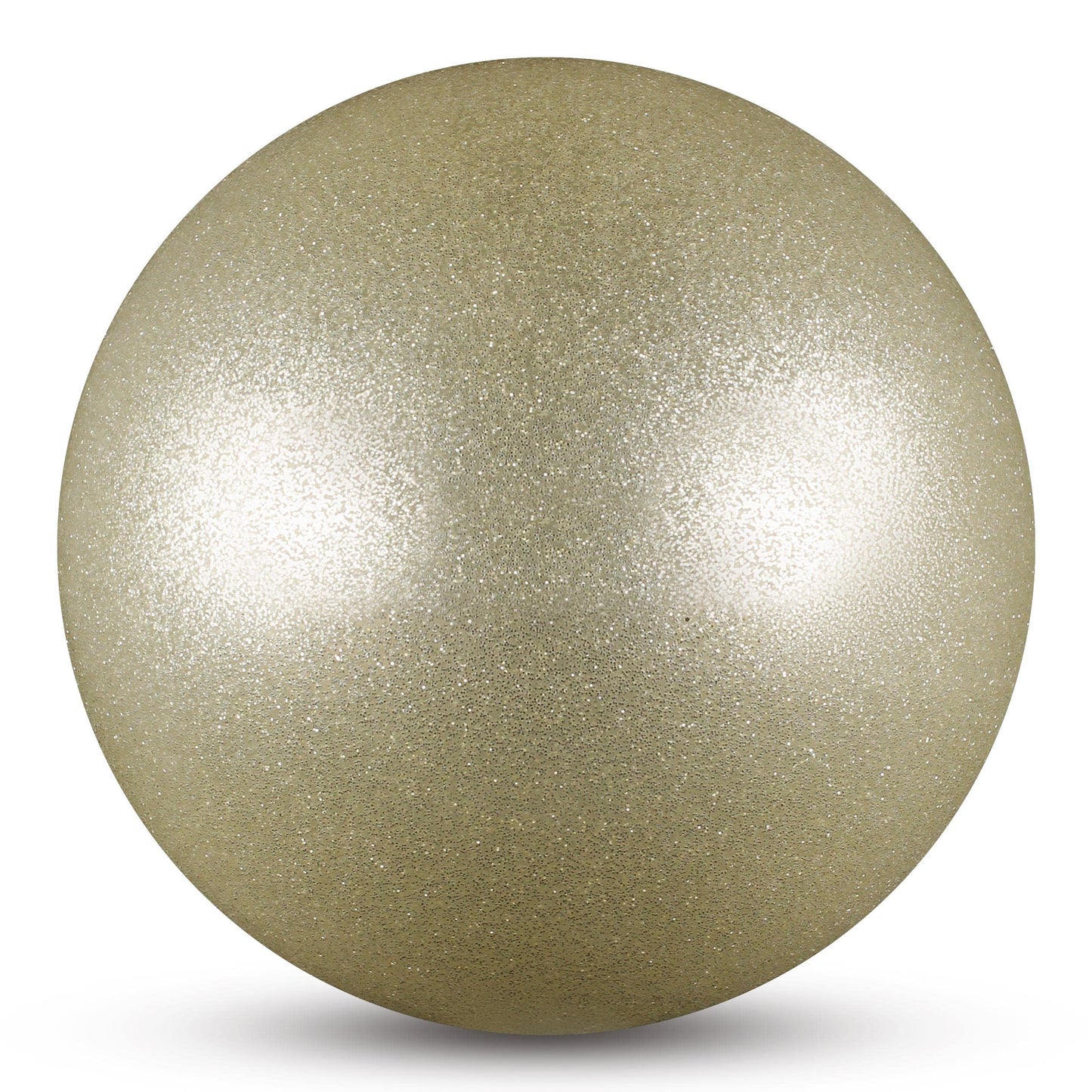 DRUNA Ball for Rhythmic Gymnastics with Glitter | Ideal for Training and Competition | Two Sizes (Silver, 15 cm)