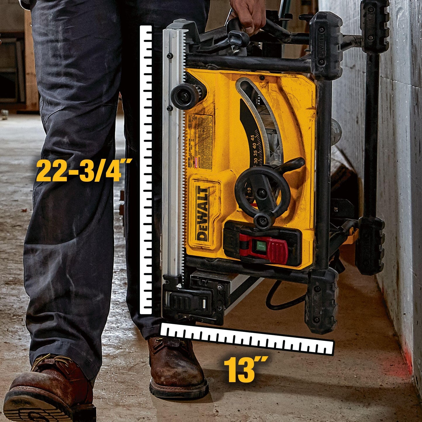 DEWALT 15 Amp 8-1/4 in. Compact Portable Jobsite Table Saw (DWE7485)