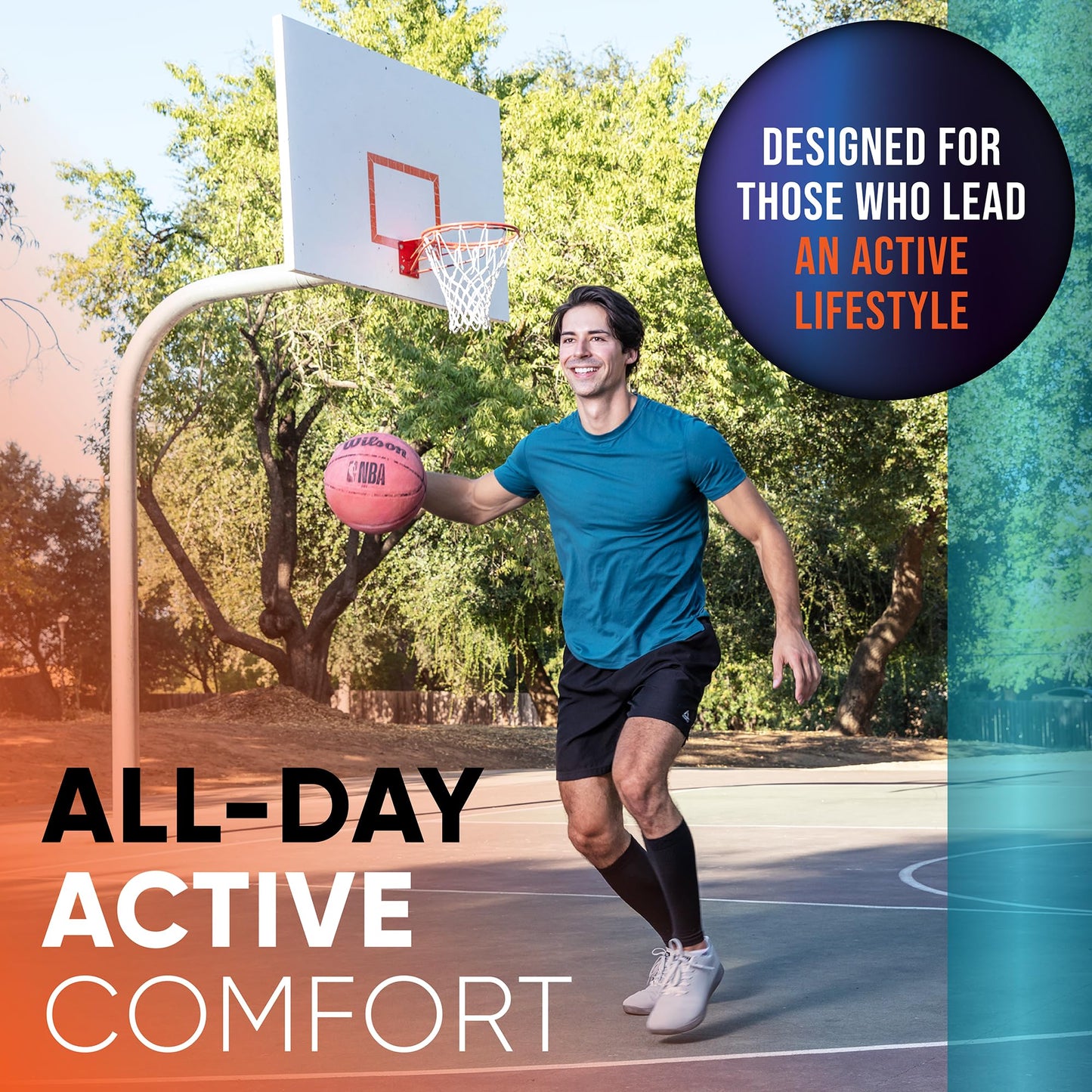Calf Compression Sleeves for Men and Women - (1 Pair) Footless Compression Socks Support for Varicose Vein, Nursing, Pregnancy, Running - Leg Sleeve Brace for Shin Splints, Pain Relief and Swelling
