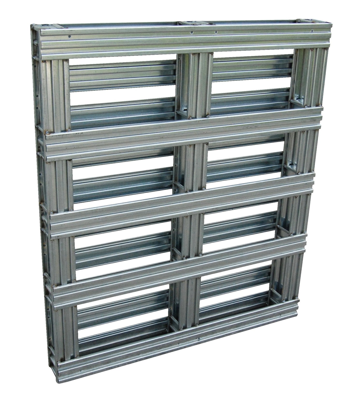 Vestil SPL-4248 Galvanized Steel Pallet 48 in. x 42 in. x 4-3/4 in. 8,000 Lb. Floor Capacity Gray