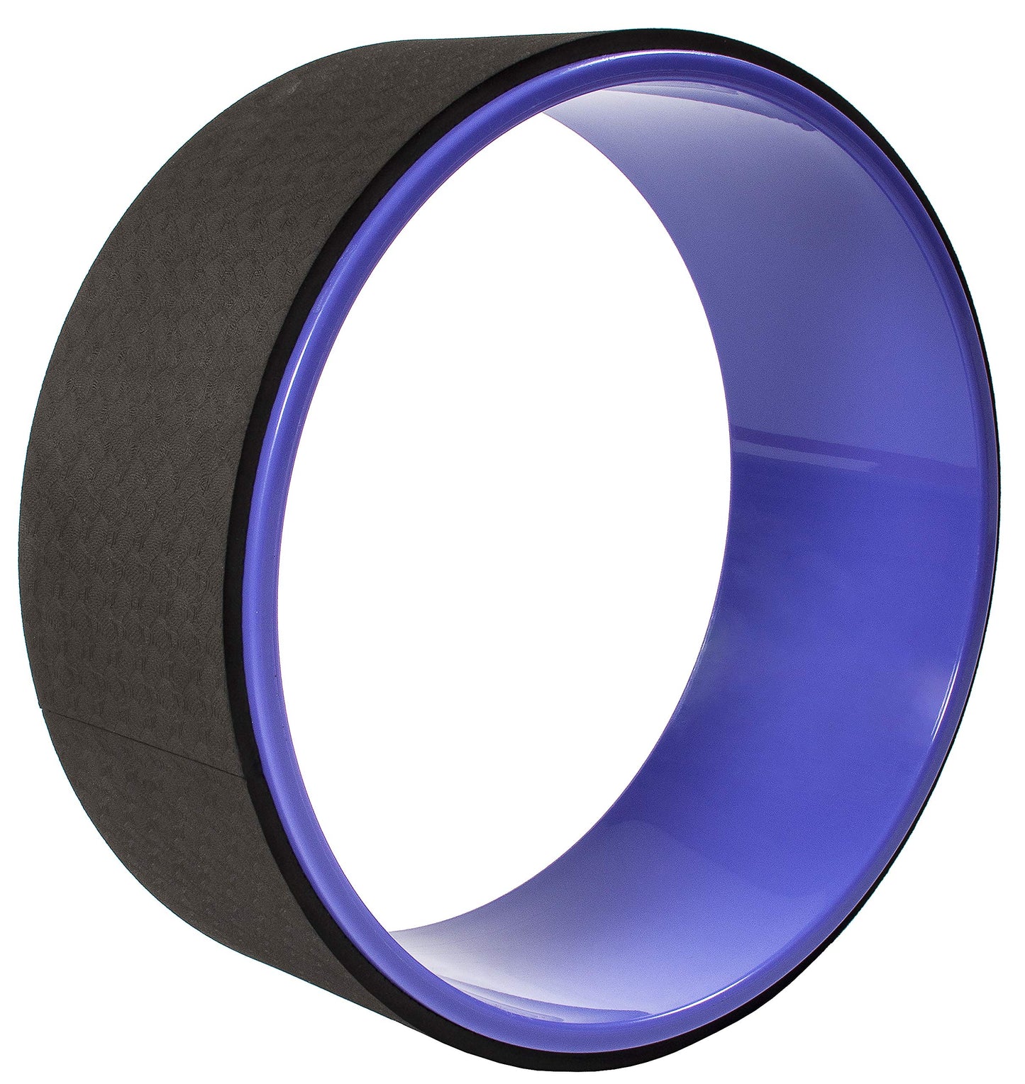 Fitvids Yoga Wheel for Stretching Yoga Prop Wheel, Comfortable Support for Poses and Backbends, Purple