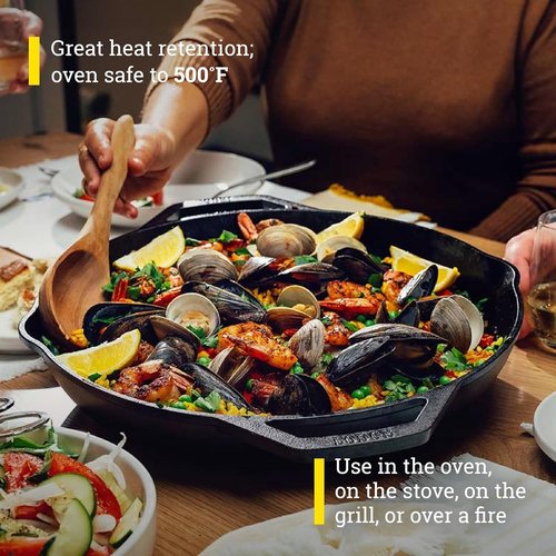 Lodge Chef Collection 14" Skillet - Premium Chef Style Cookware for Perfect Meals