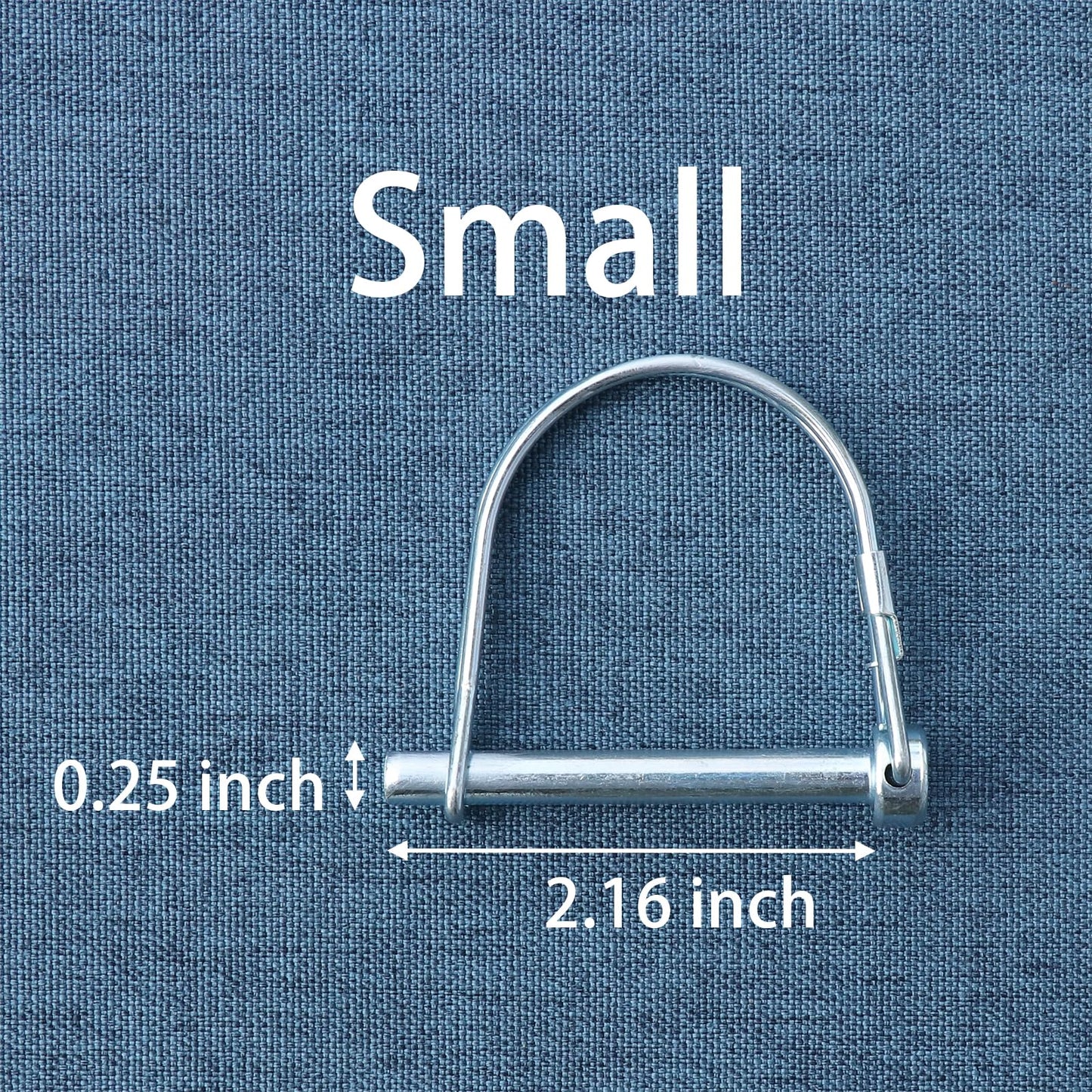 Trailer Coupler Pin, 4PCS Tivnhuils Hitch Pin Safety Coupler Pin, Zinc Plated Carbon Steel Trailer Pin Hardware Pins , 1/4" x 2.16", Small