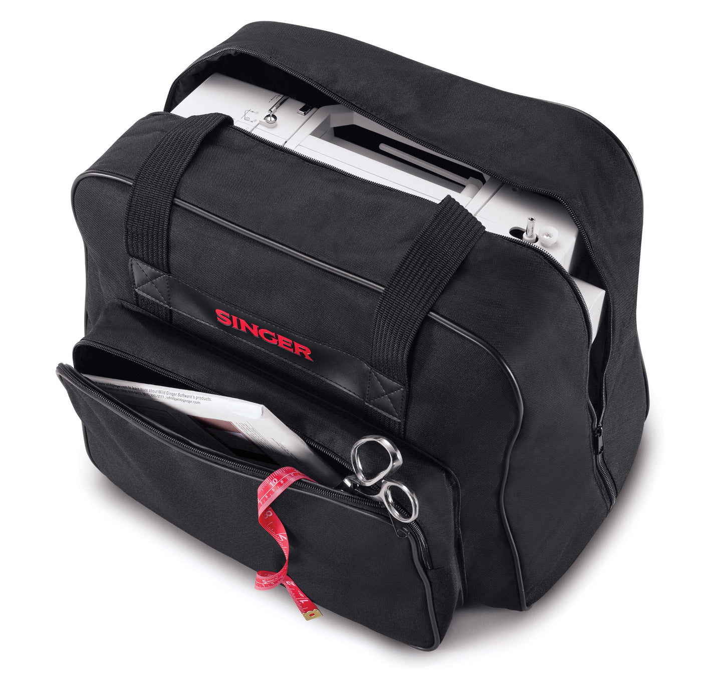 SINGER | Heavy Duty 4452 Sewing Machine, Gray + SINGER Machine Carrying Case, Black