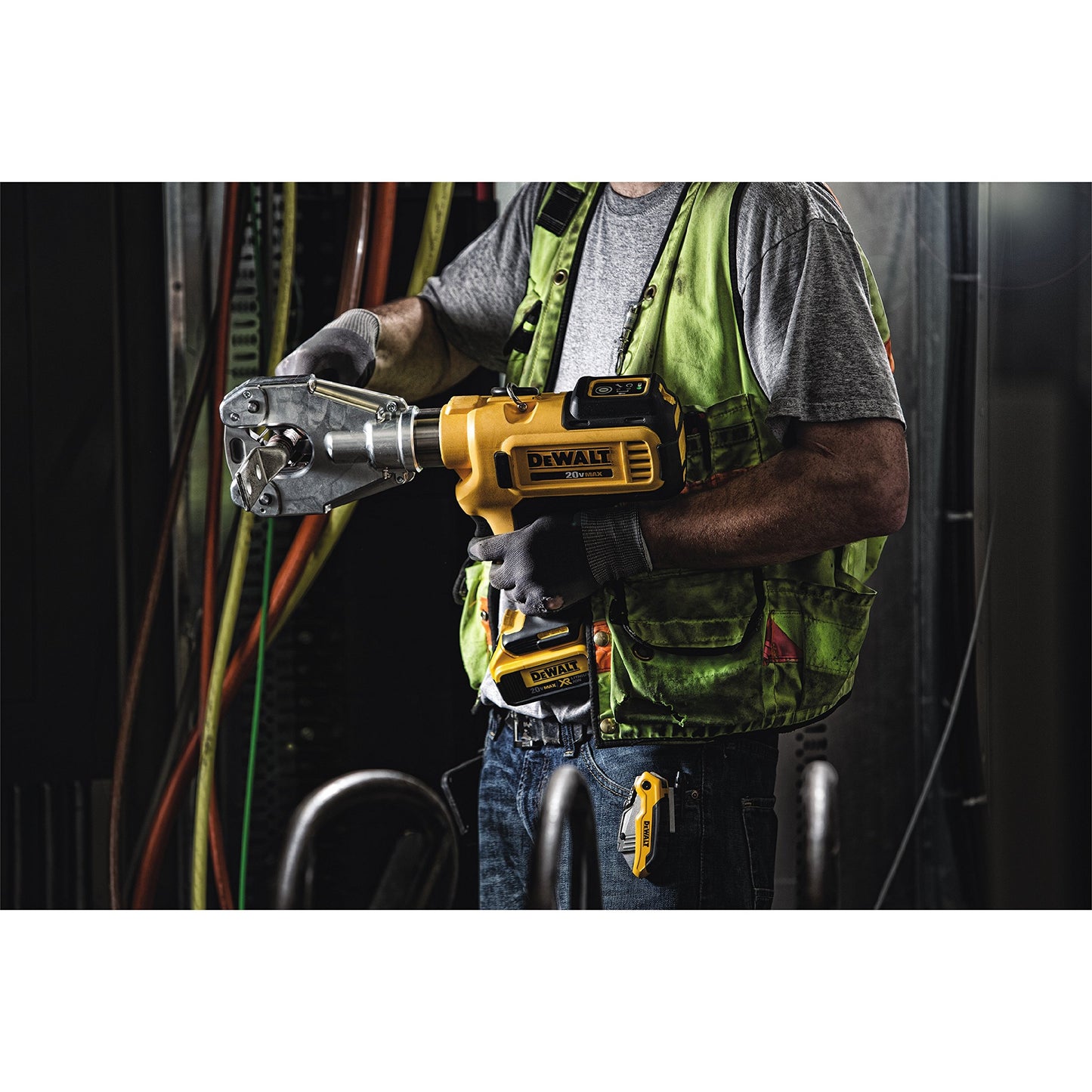 DEWALT Cable Crimping Tool, Dieless, Multi color (DCE350M2)