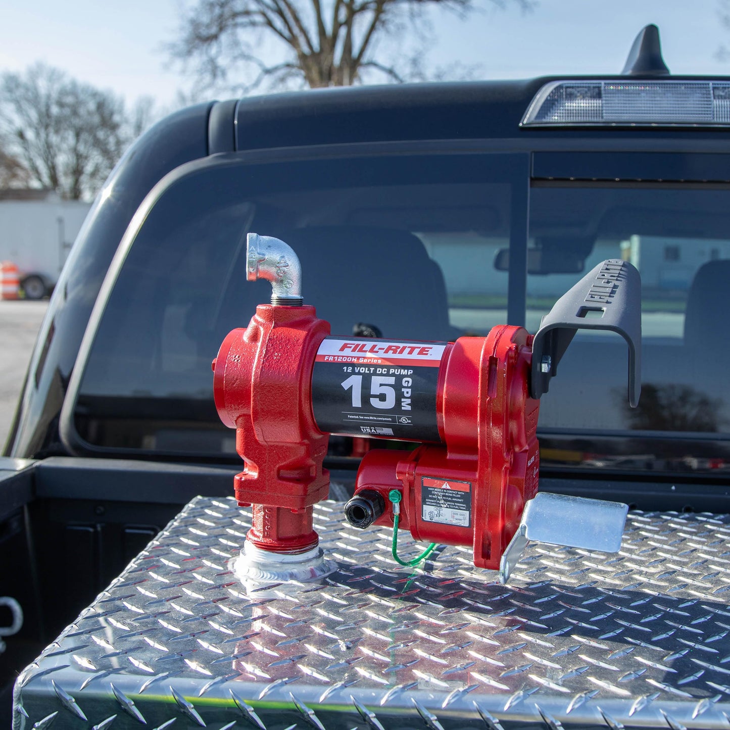 Fill-Rite FR1204H 12 V 15 GPM Fuel Transfer Pump (Pump Only Model) | Gasoline, Diesel, Kerosene, Ethanol Blends, Methanol Blends, & Biodiesel