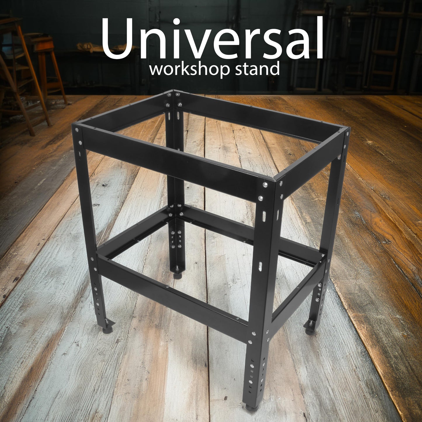Multi-Purpose Workshop Router Table Stand, Machinery Shop Table Work Stand, 500 lb Heavy Duty Support for Band Saw, Drill Press, Belt Sander, Miter Saw, Bench Grinder, Planer, Adjustable Leveling Feet