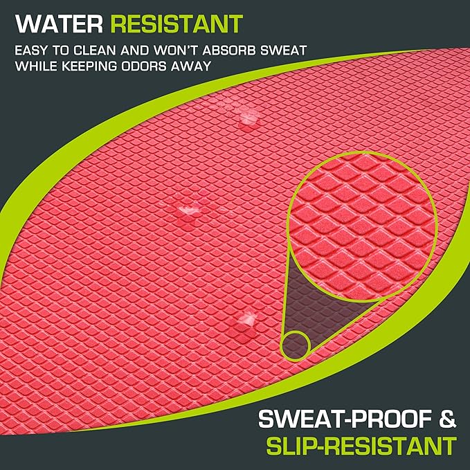 ProsourceFit Exercise Balance Pad ??Non-Slip Cushioned Foam Mat & Knee Pad for Fitness and Stability Training, Yoga, Physical Therapy
