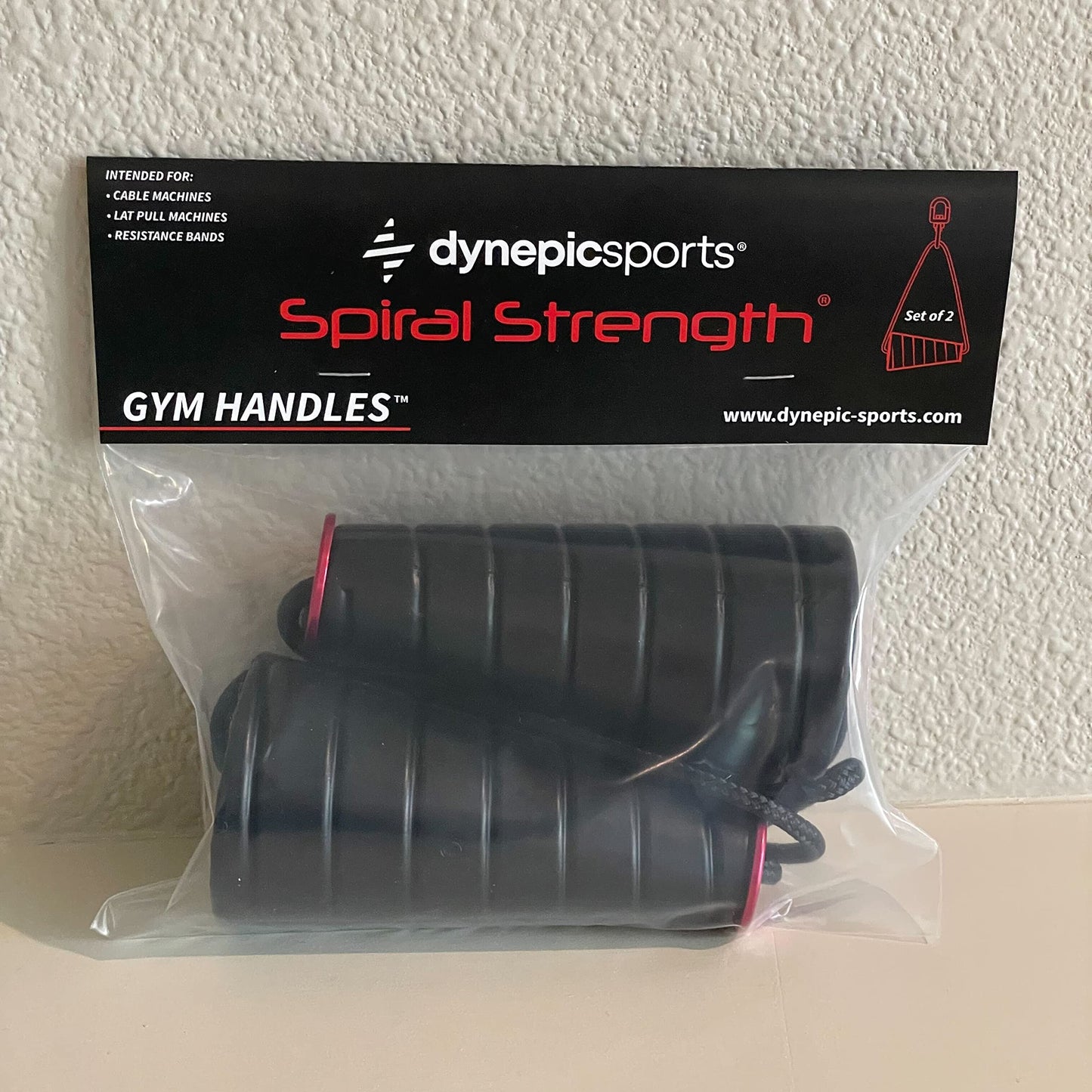 Dynepic Sports Spiral Strength Gym Handles (Set of 2)