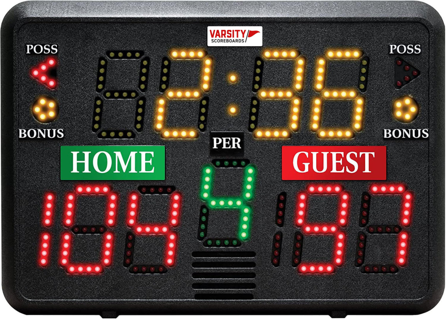 Multisport Indoor Tabletop Scoreboard- Used for Basketball, Volleyball, Wrestling and More