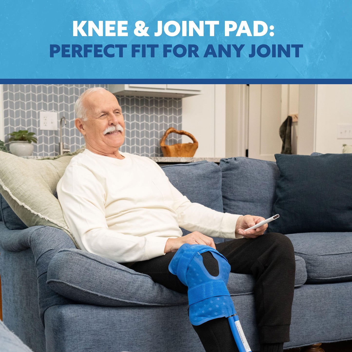 Polar Active Ice® 3 in 1 Knee, Ankle, & Elbow Therapy pad 12.5” x 10.5” with Attached Belts. Use only with The Polar Active Ice #AIS Therapy System.