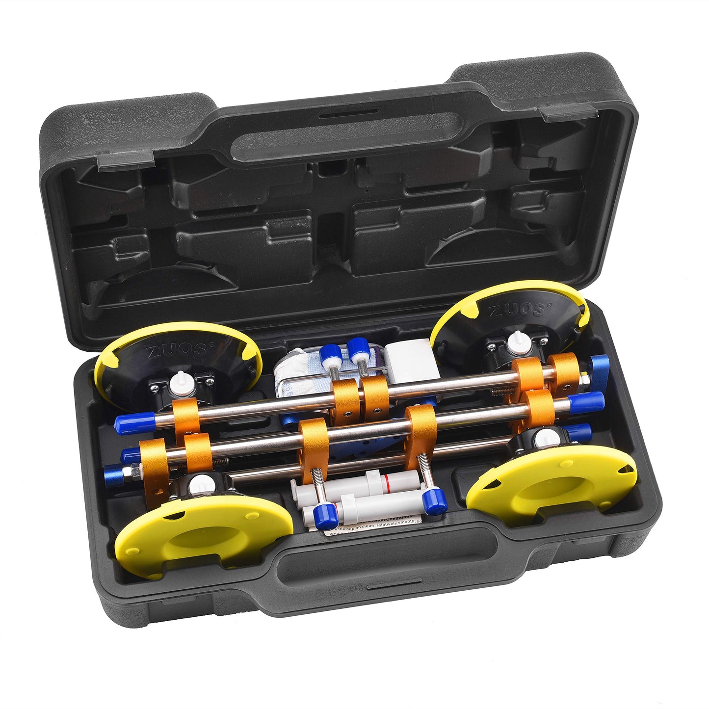 ZUOS A Pairs of Seamless seam Setter with 6" Suction Cups for Seam Joining & Leveling/Professional Countertop, granite， Stone, Marble Slab Installation. (double pole 2 PCS)