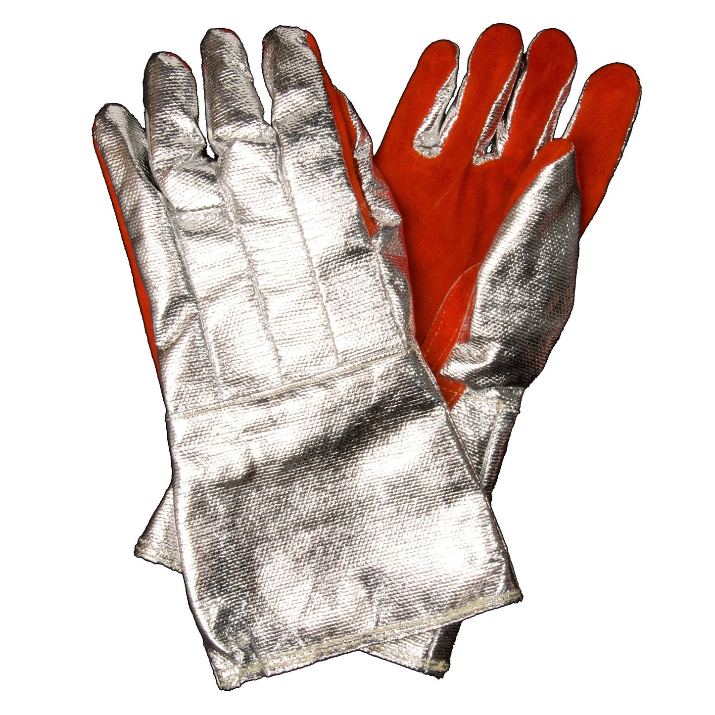 Newtex Z-Flex X20 Aluminized Heat Resistant Gloves – Leather Palm – Radiant Heat & Molten Metal Protection – Foundry, Furnace, Welding Industrial Safety Gloves – 14 Inch PPE
