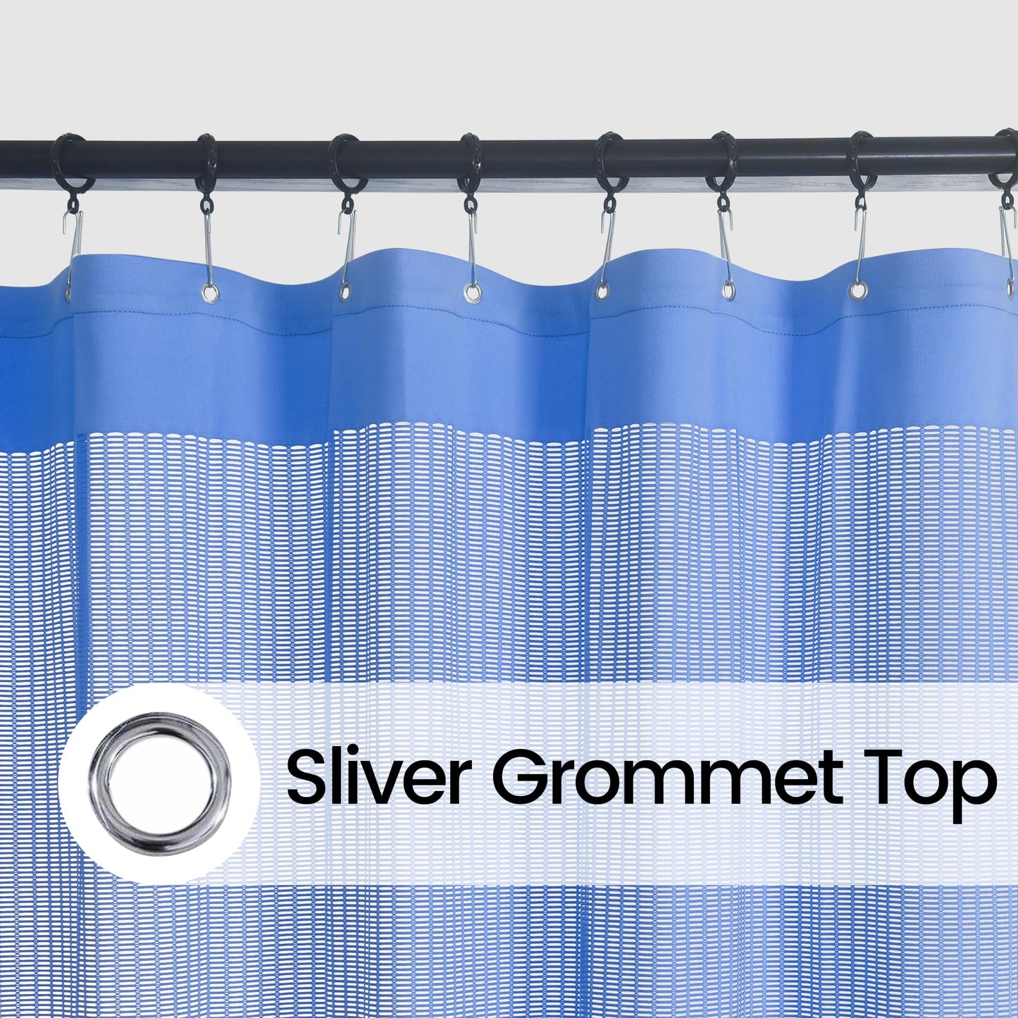 Phating Flame Retardant Hospital Curtain Room Divider, Grommet Cubicle Room Divider, Privacy Medical Curtain for Hospital, Clinic, Lab(1 Panel, Dark Blue, 15x8FT)
