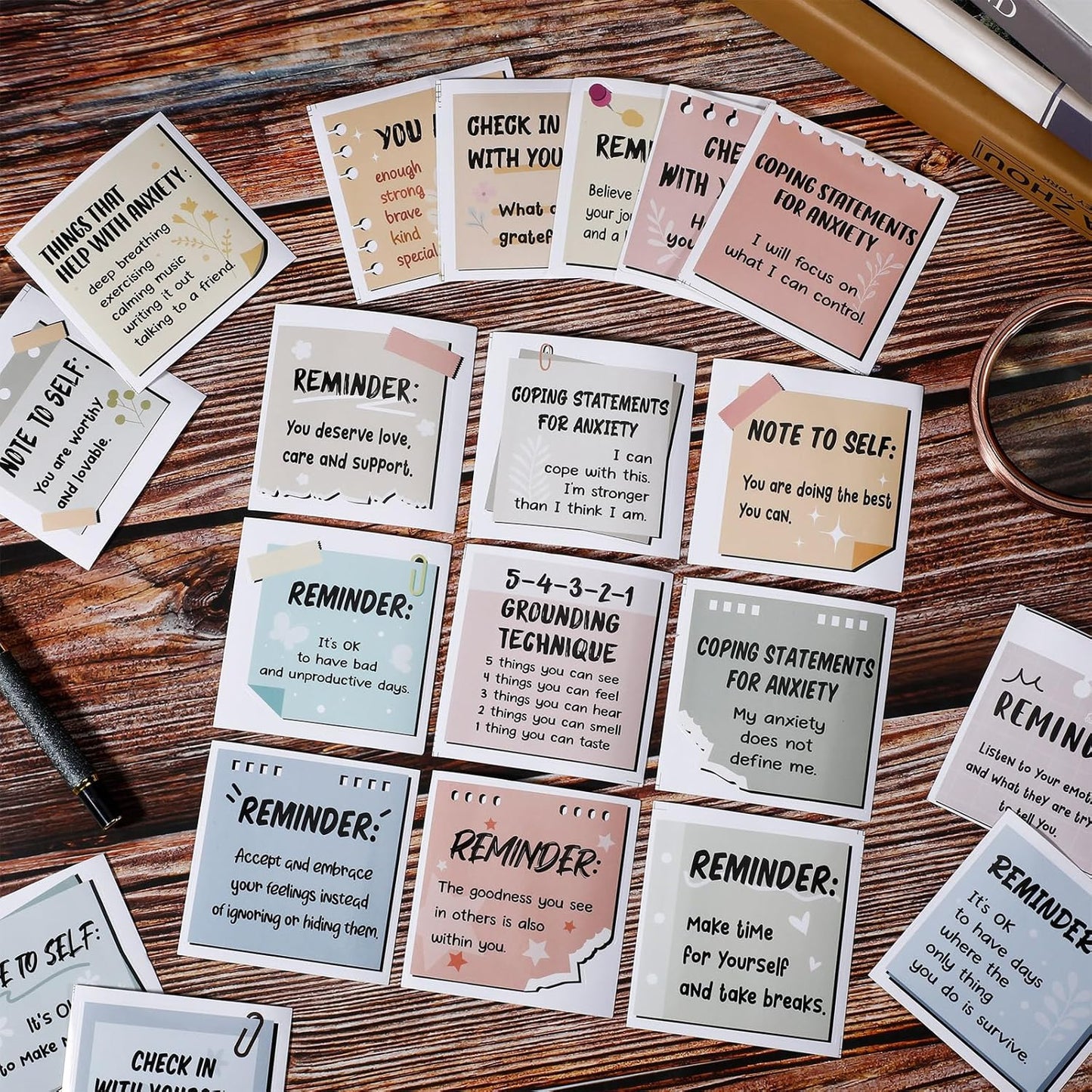 Motipuns 300 Pcs Mental Health Stickers Motivational Affirmation Stickers Mental Health Awareness Items Positive