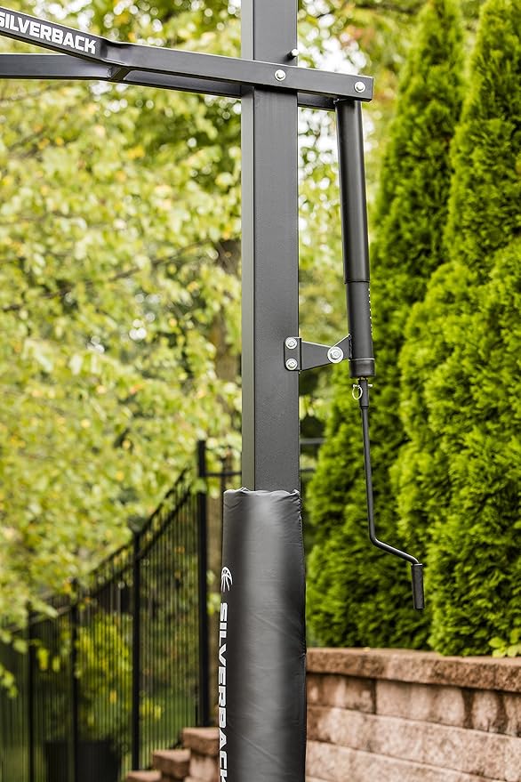 Silverback In-Ground Basketball Hoops, Adjustable Height Tempered Glass Backboard and Pro-Style Flex Rim. - Multiple Styles Available