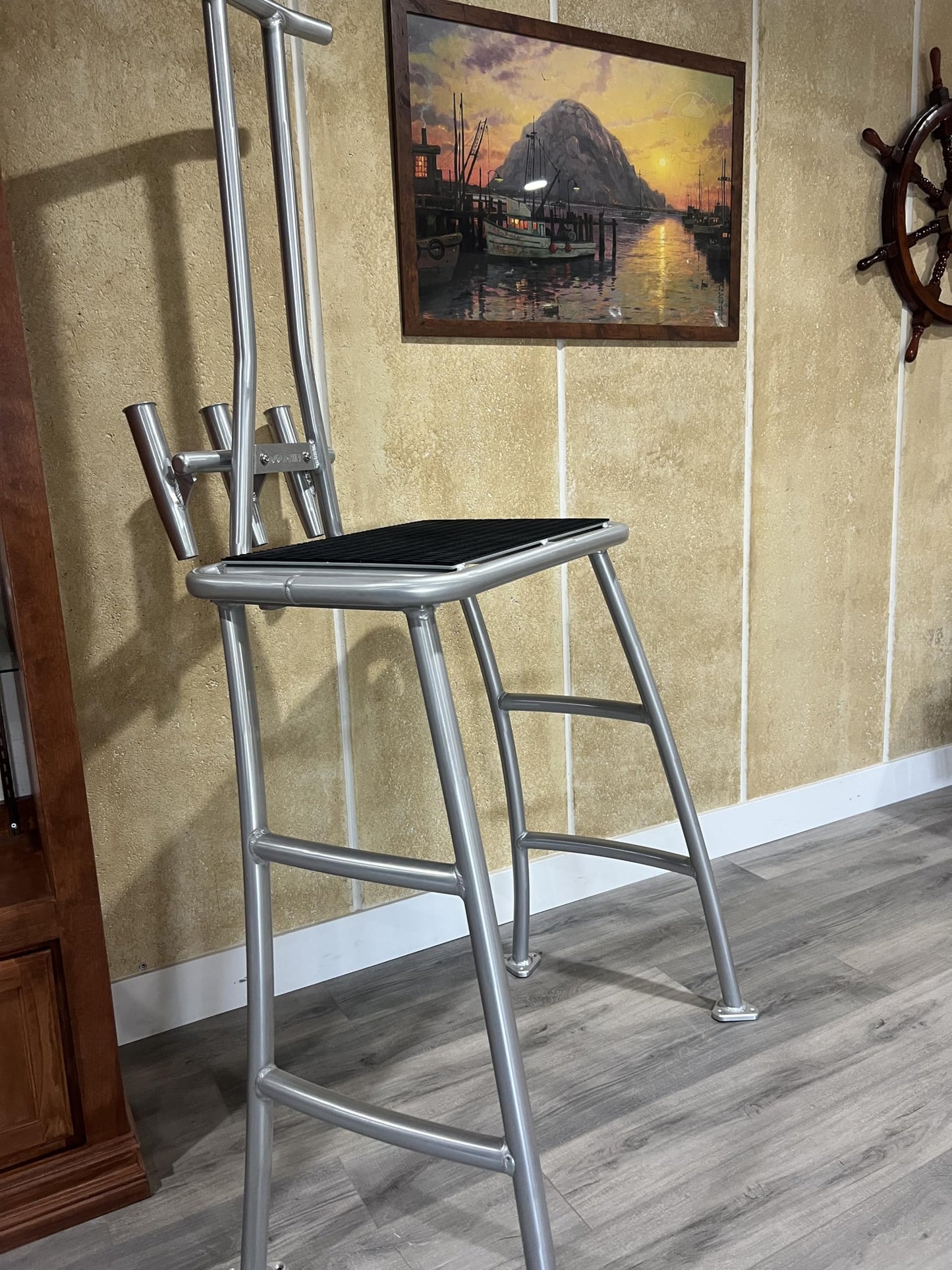lawai'a Dolphin Pro+ Poling Platform, Aluminum, Silver, 31.5 x 18.5 x 35 in, 3-Year Warranty