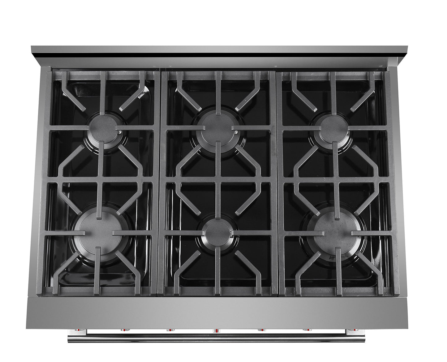 NXR SC3611 36" 5.5 cu.ft. Pro-Style Natural Gas Range with Convection Oven, Stainless Steel