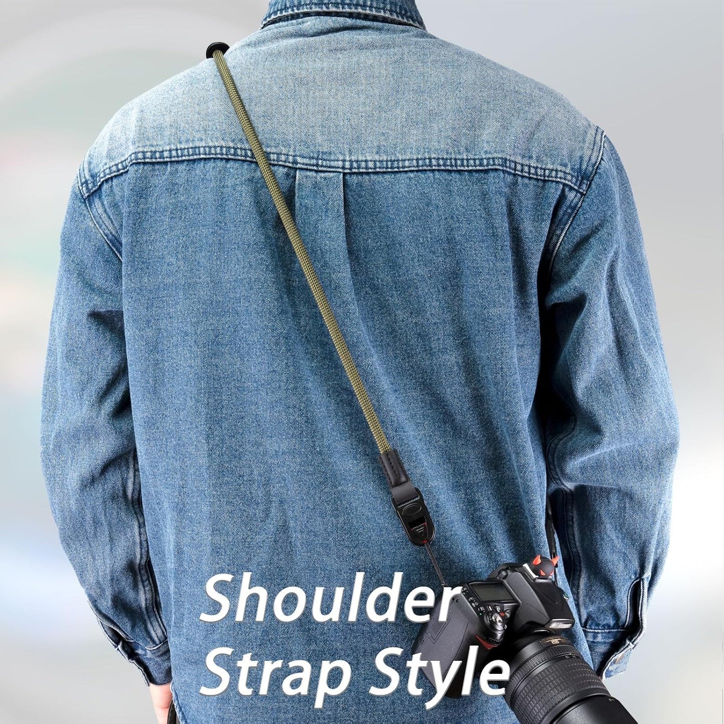 Vintage QD Nylon Camera Strap Rope - Quick Release Neck & Shoulder Straps for DSLR
