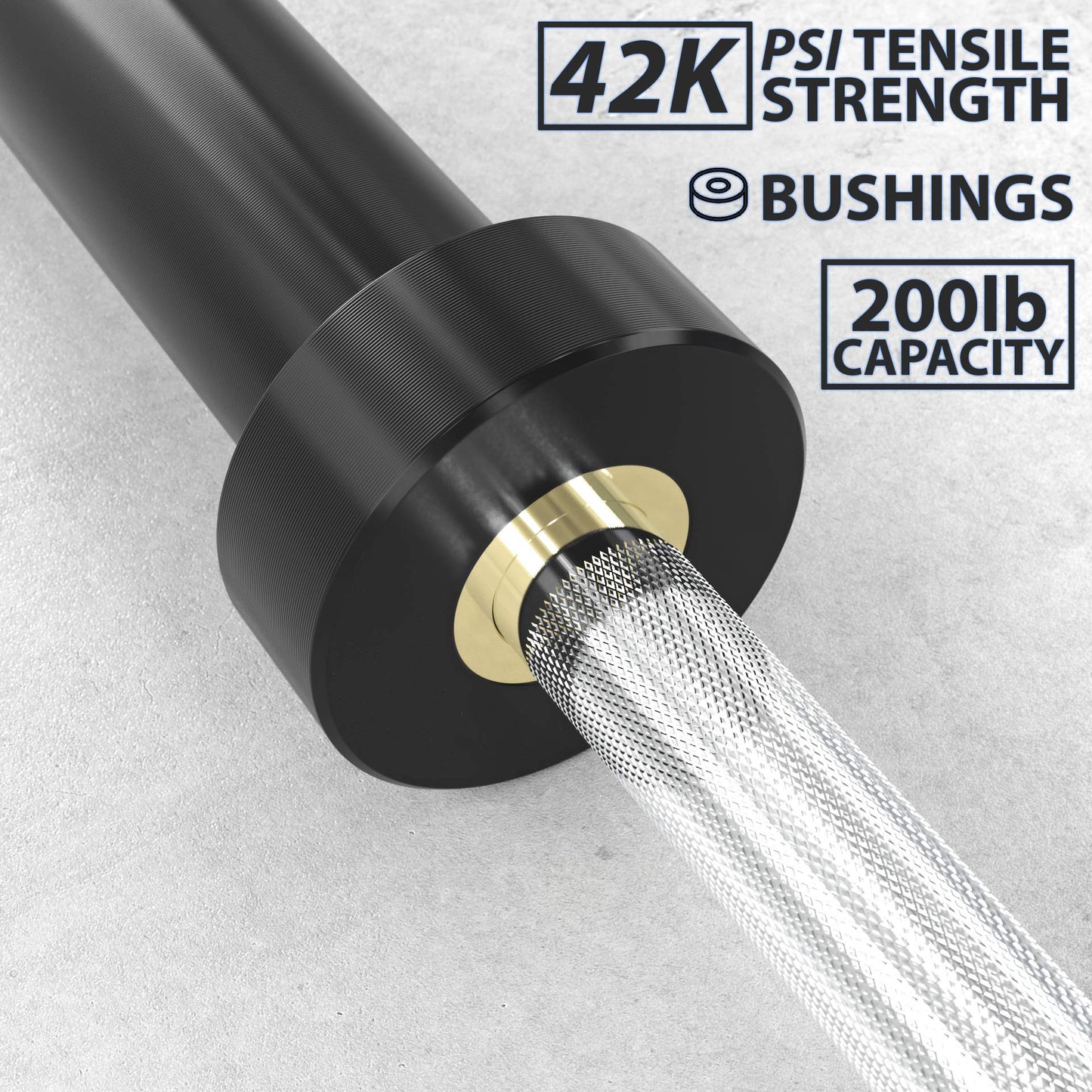 Synergee 15lb Technique Barbell Silver Aluminum Bar for Form & Technique Training for Power & Olympic Lifting.