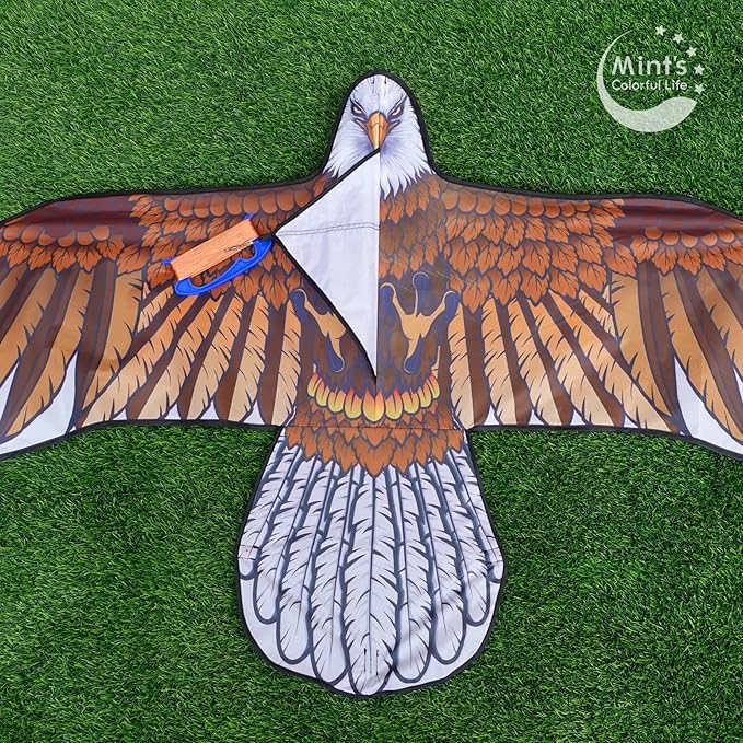 Bald Eagle Kite for Adults and Kids, Huge Kites Easy to Fly Single Line Kite for Beach Trip