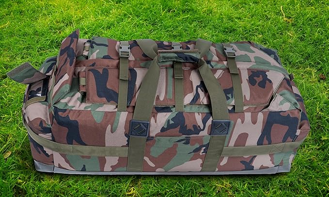 Large Military Duffle Bag Backpack Tactical Field Gear Equipment Duffel Bag Army Deployment Bag 85L