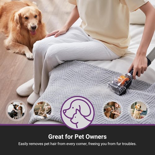 Eureka MaxSwivel Pro NEU350 Upright Vacuum Cleaner - Powerful, Lightweight for Pet Hair & Carpet | Yellow