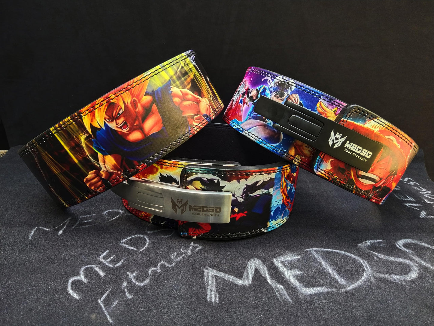 MEDSO Anime Weight Lifting Lever Belt, Lifting Blet for Squats,Deadlifts, Powerlifting,Weightlifting, Bodybuilding for Perfect Back Support for Men Women (X4, Medium)