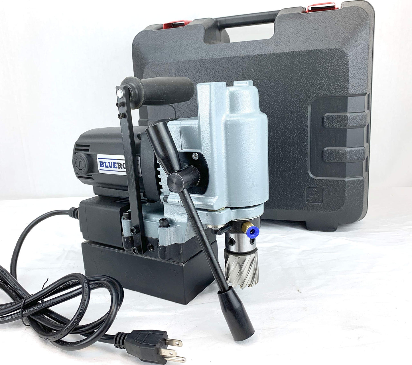 TYP-28A Mag Drill BLUEROCK Tools MINI Magnetic Drill Typhoon Small Mag Annular