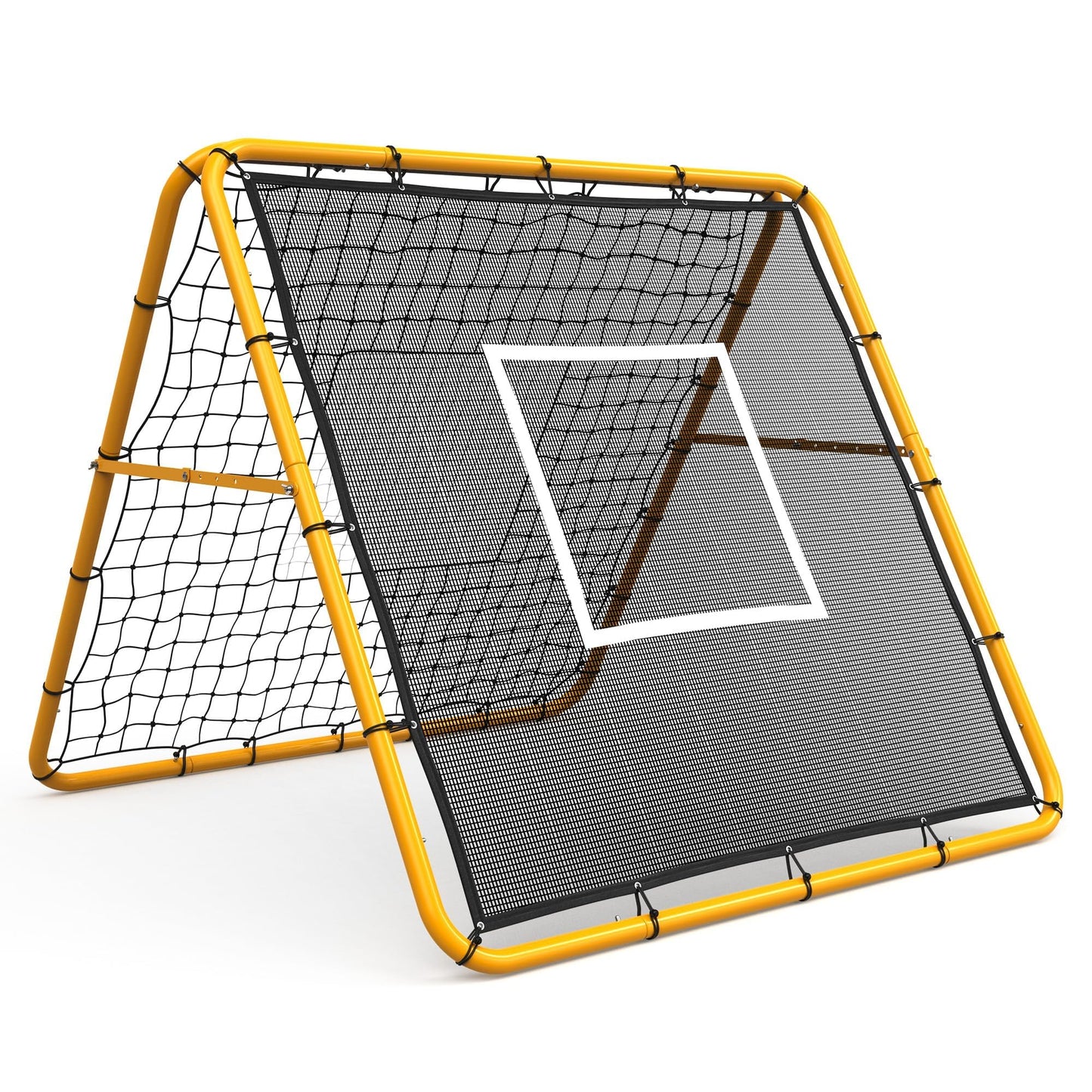 GarveeLife Adjustable Multi-Sport Rebounder Net for Soccer, Baseball, and Softball, Training Net for Passing, Throwing, and Ball Control, Portable for Backyard or Field Use