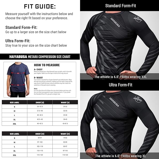 Hayabusa Metaru Long Sleeve Jiu Jitsu Rashguard