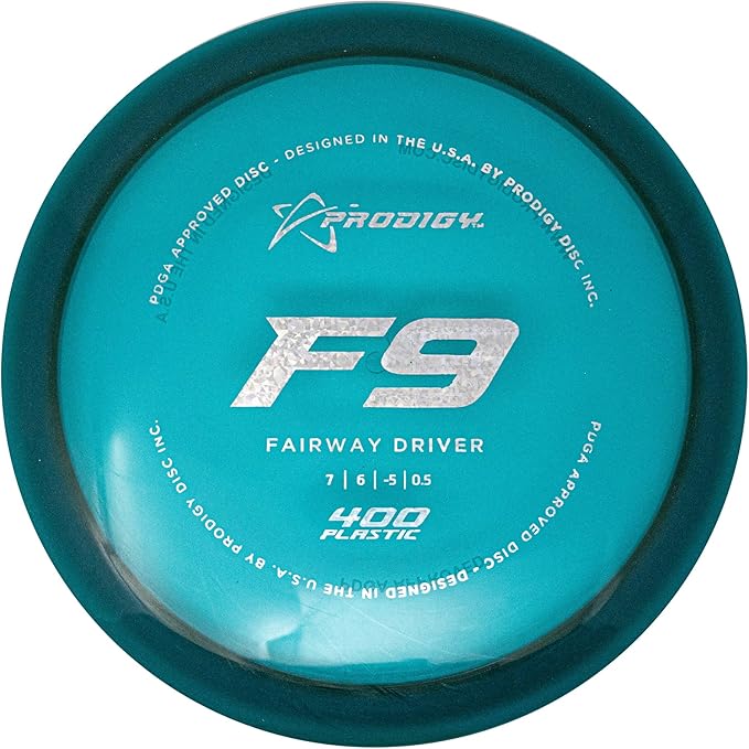 Prodigy Disc 400 F9 Disc Golf Disc - Understable Fairway Driver Disc Golf Disc for Beginners, Extremely Durable Golf Disc Golf Driver, 170-176g, Colors May Vary