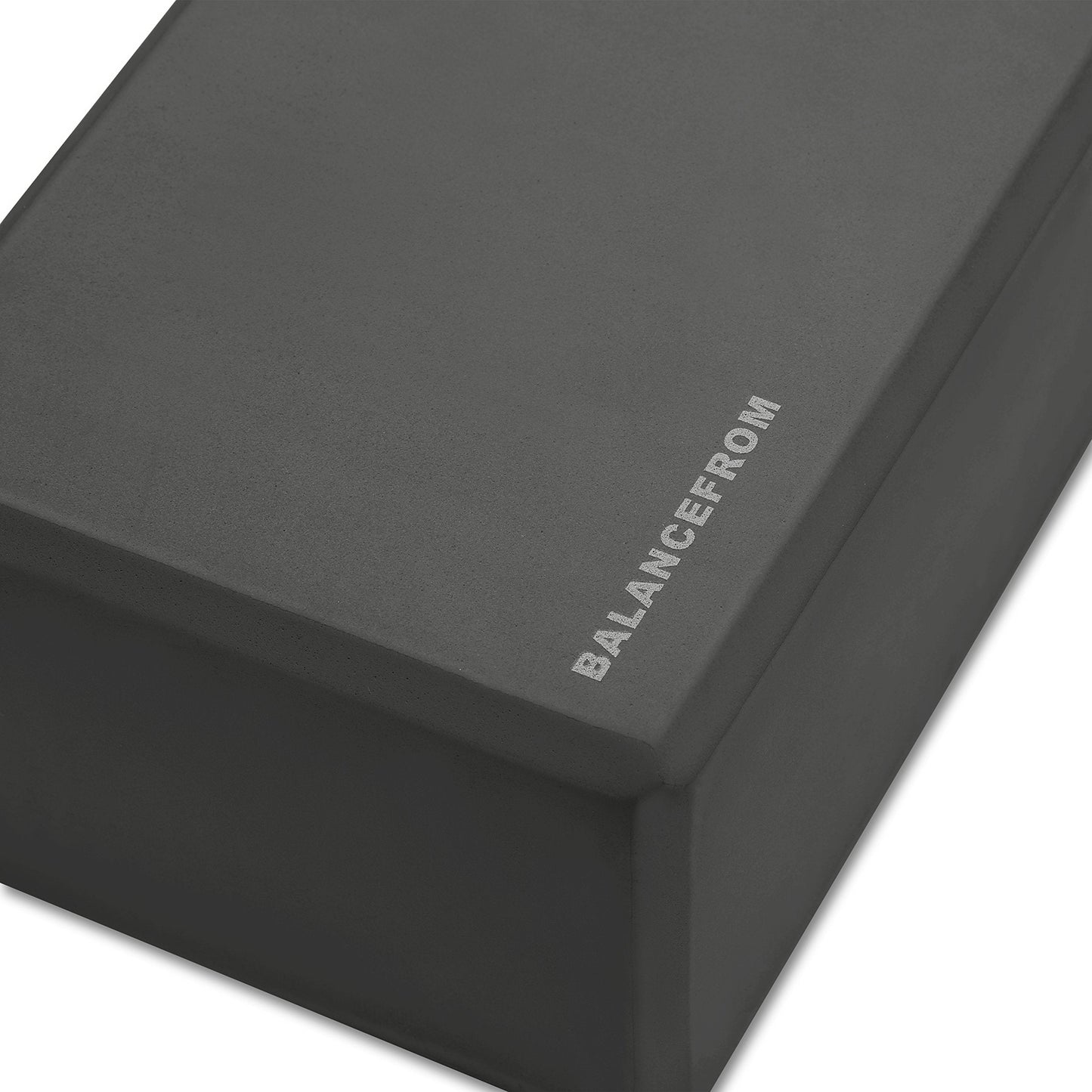 Fitvids Set of 2 High Density Yoga Blocks, 9"x6"x4" Each, Pair (Black)