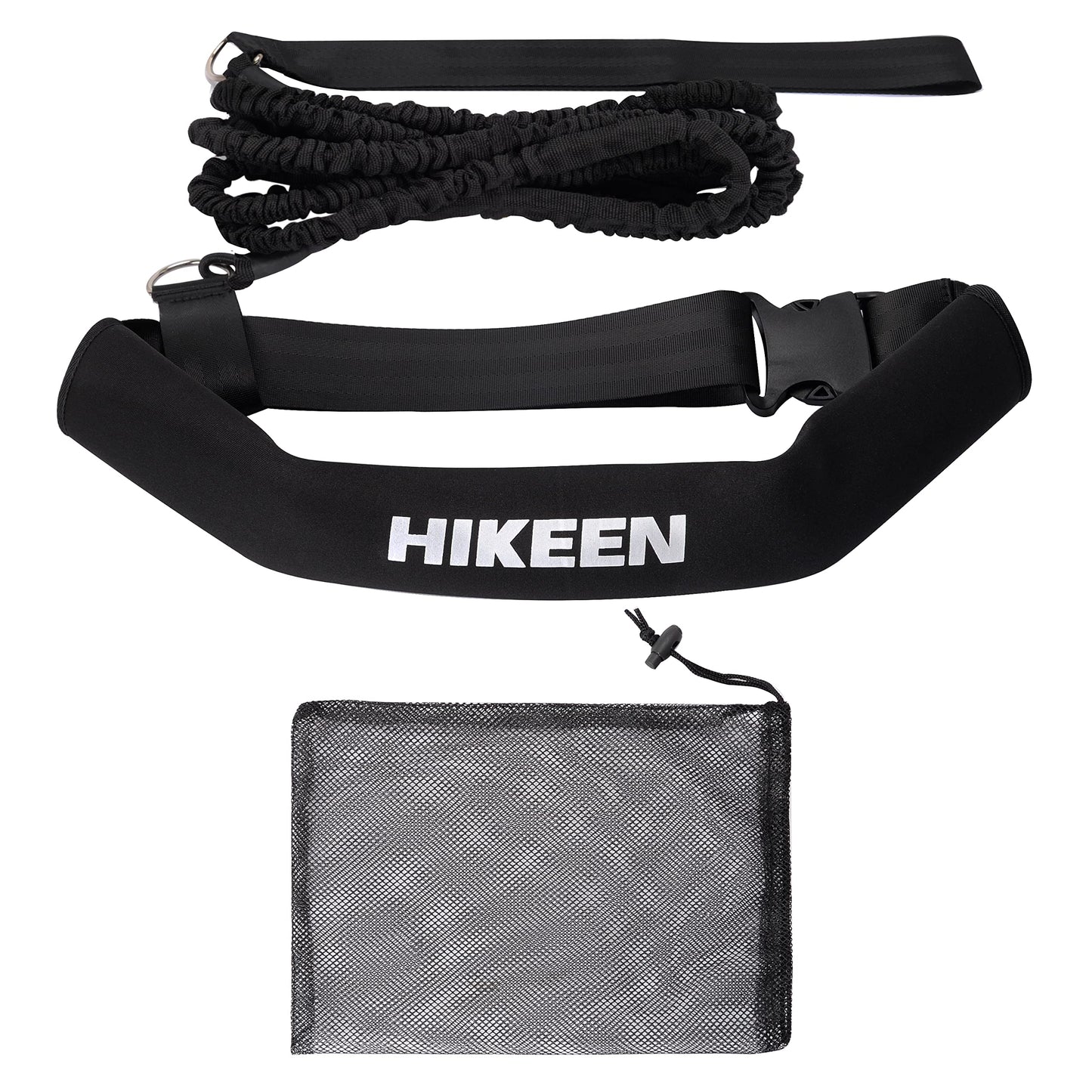 Hikeen Swimming Training Belt 4M Swimming Tether Swim in Place Harness Stationary Aquatic Resistance Belt