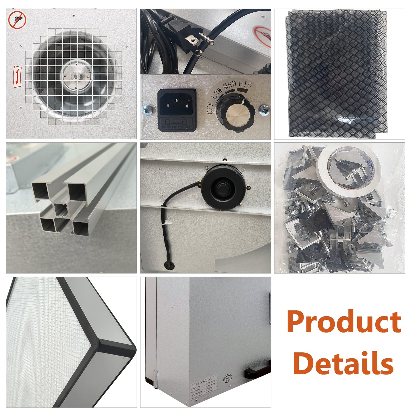INTSUPERMAI Vertical Laminar Flow Hood Air Flow Clean Bench Workstation with HEPA Aluminum Blade Fan Rated Air Volume 706cfm Dust Free Room Workshop for Phone LCD Repair Workshop Laboratory Using 110V