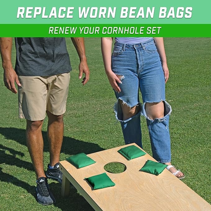GoSports Classic Cornhole Bean Bags Set of 4-16 Colors Available - Regulation All Weather, Mix and Match