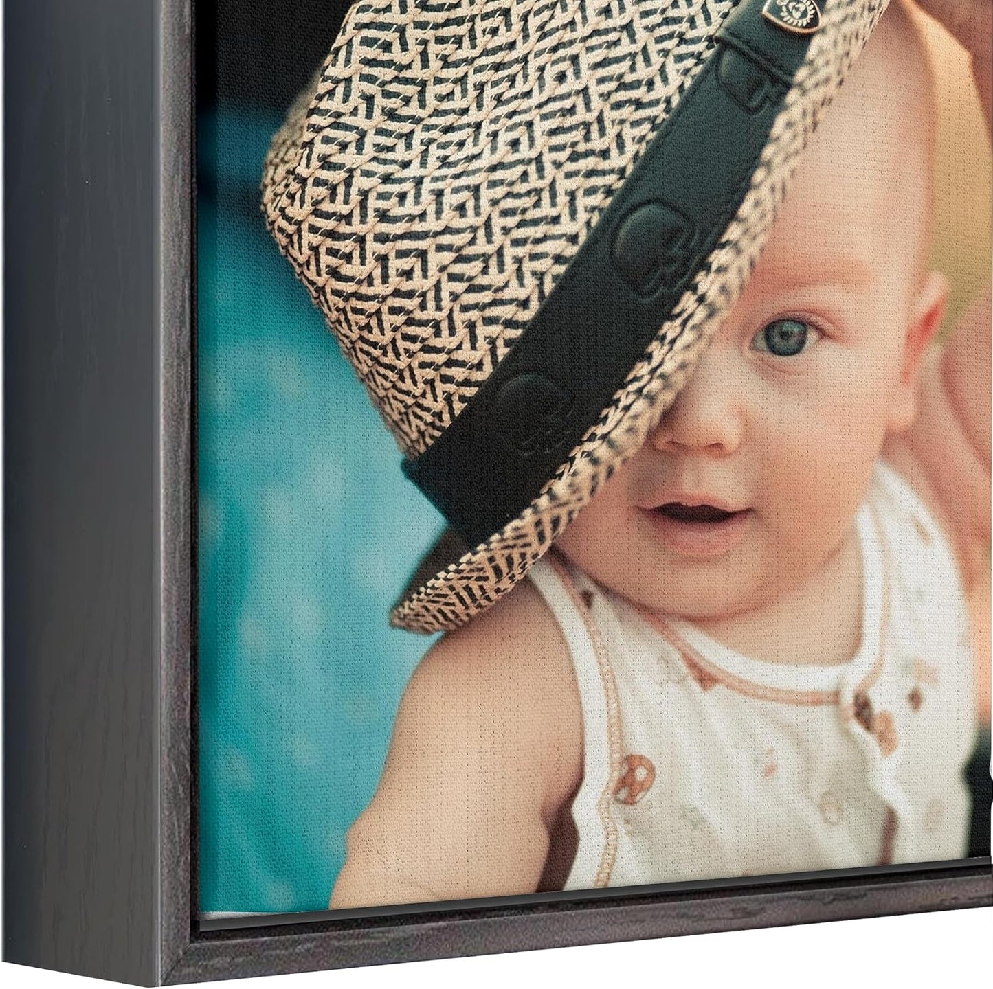 P&L ART. Personalized Custom Canvas Prints: Photo On Canvas Transform Your Photos into Stunning Framed Wall Art Digitally Printed Photo To Canvas Ideal for Home Decor Gifts Keepsakes Black 20X24