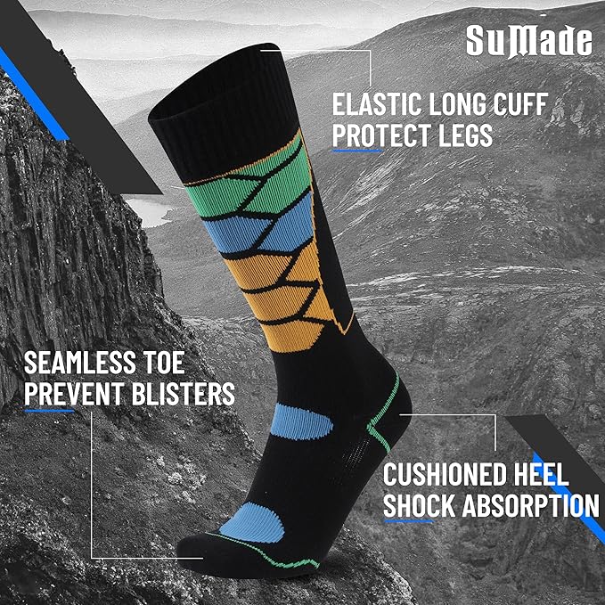 Waterproof Socks, Men Women Knee High Hiking Kayaking Socks 1 Pair