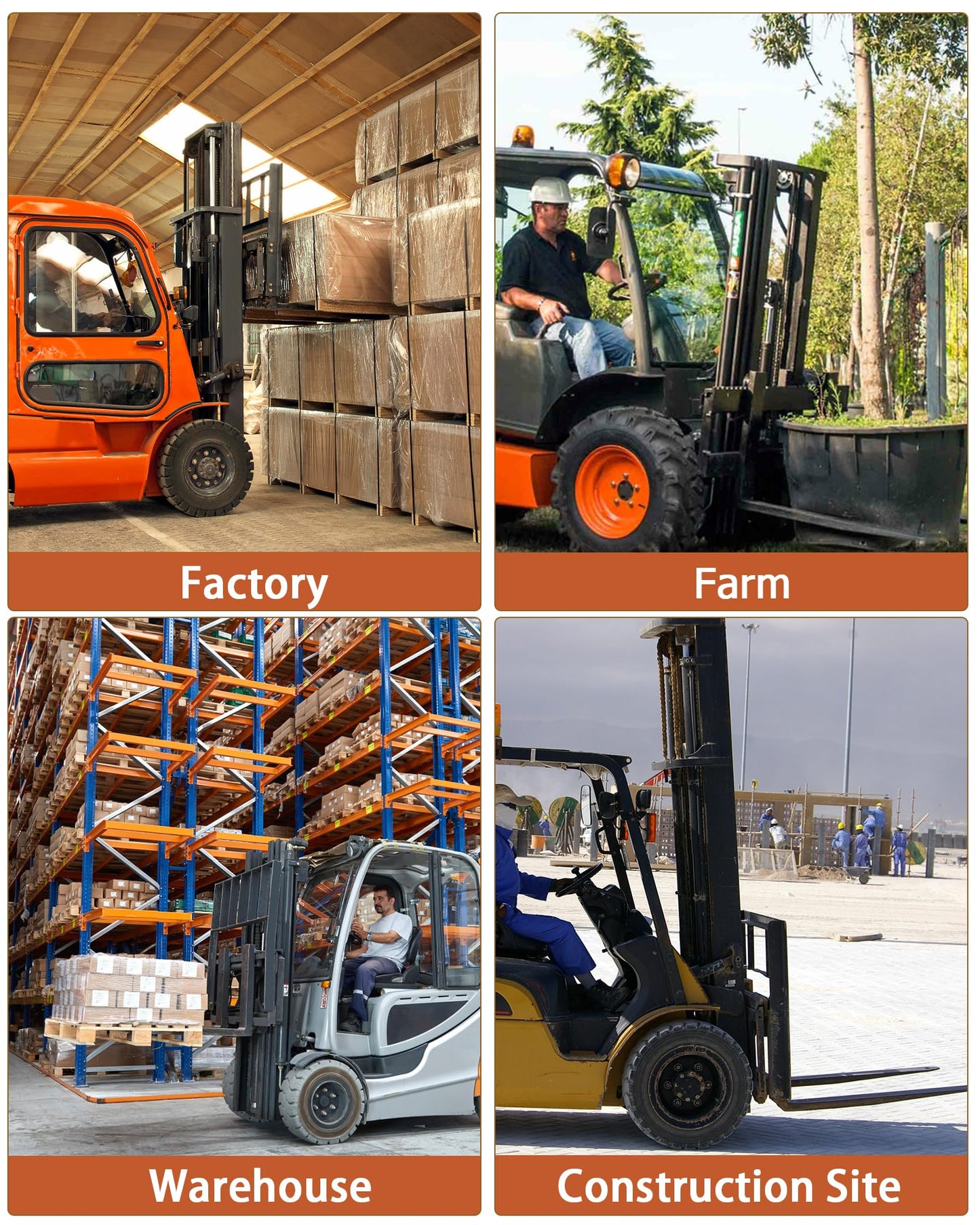 72" Forklift Fork Extensions, Q345 Steel Sleeves with 4.5" Inside Width, 6mm Thick Heavy Duty Pallet Fork Extenders for Standard Forks